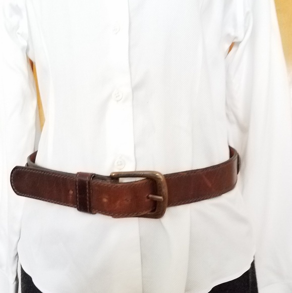 Vintage Australian Coin Concho Full Grain Leather Belt - Picture 6 of 8